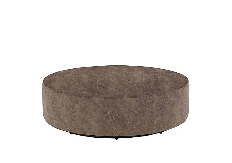 Mariah Fabric Twister Footstool - Dapple Chocolate