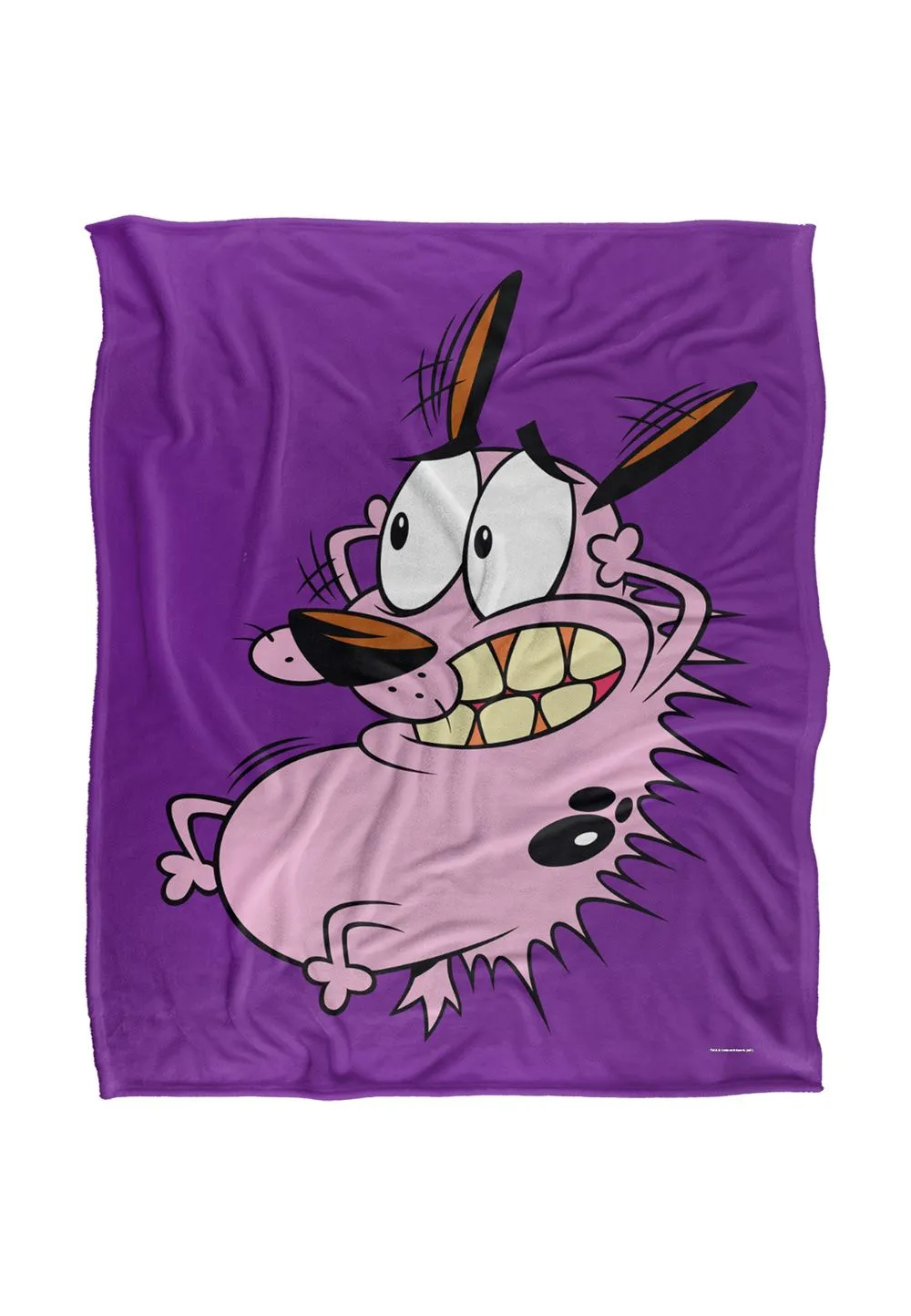Courage The Cowardly Dog Season 3 Cover Silky Touch Super Soft Throw Blanket 152 X 127 cm in White