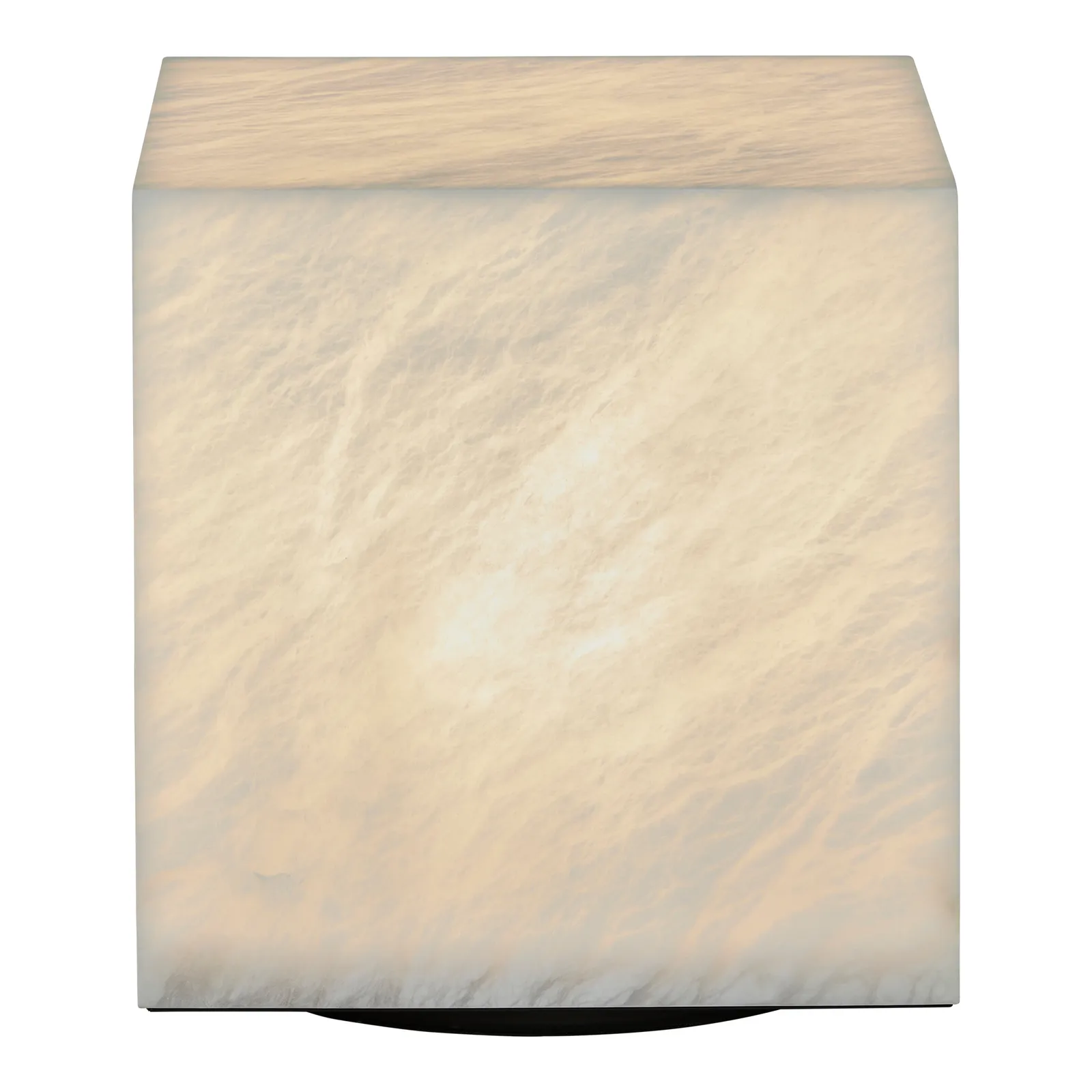 Timothy Oulton Alabaster Cube Side Table 50Cm, Neutral Stone | Barker & Stonehouse 3