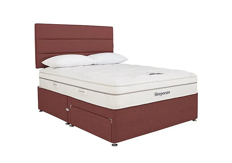 Calm 2200 Divan Set - Super King - Tweed Rose
