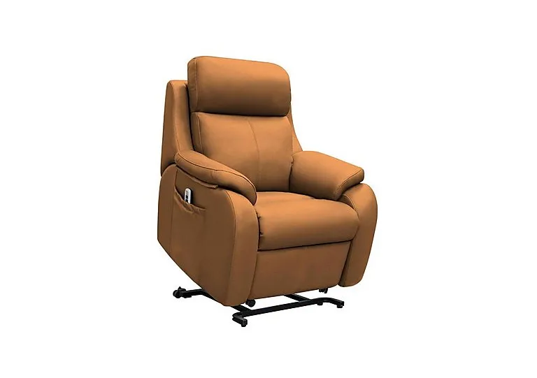 Kingsbury Large Leather Lift and Rise Chair - Cambridge Tan