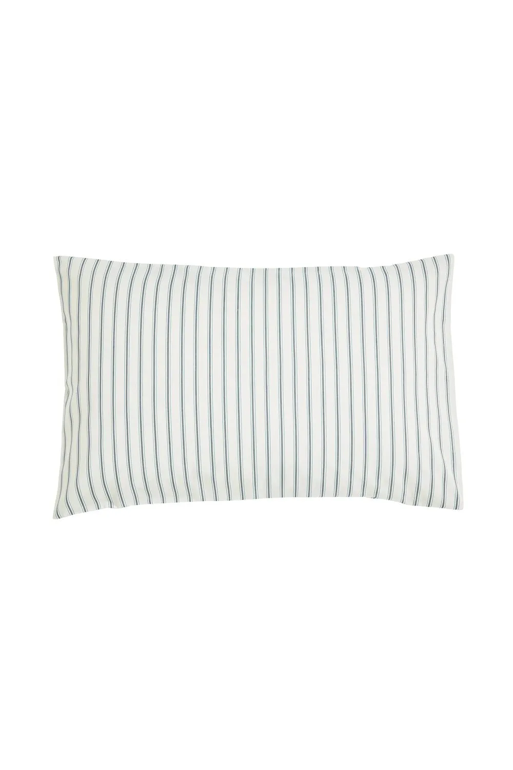 Helena Springfield 'Ticking Stripe' Cotton Duvet Cover Set in Teal 3