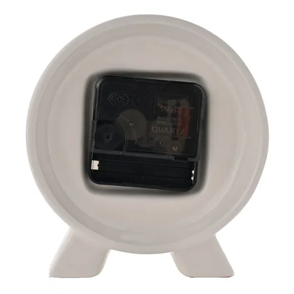 Interval Ceramic Round Mantel Clock 4
