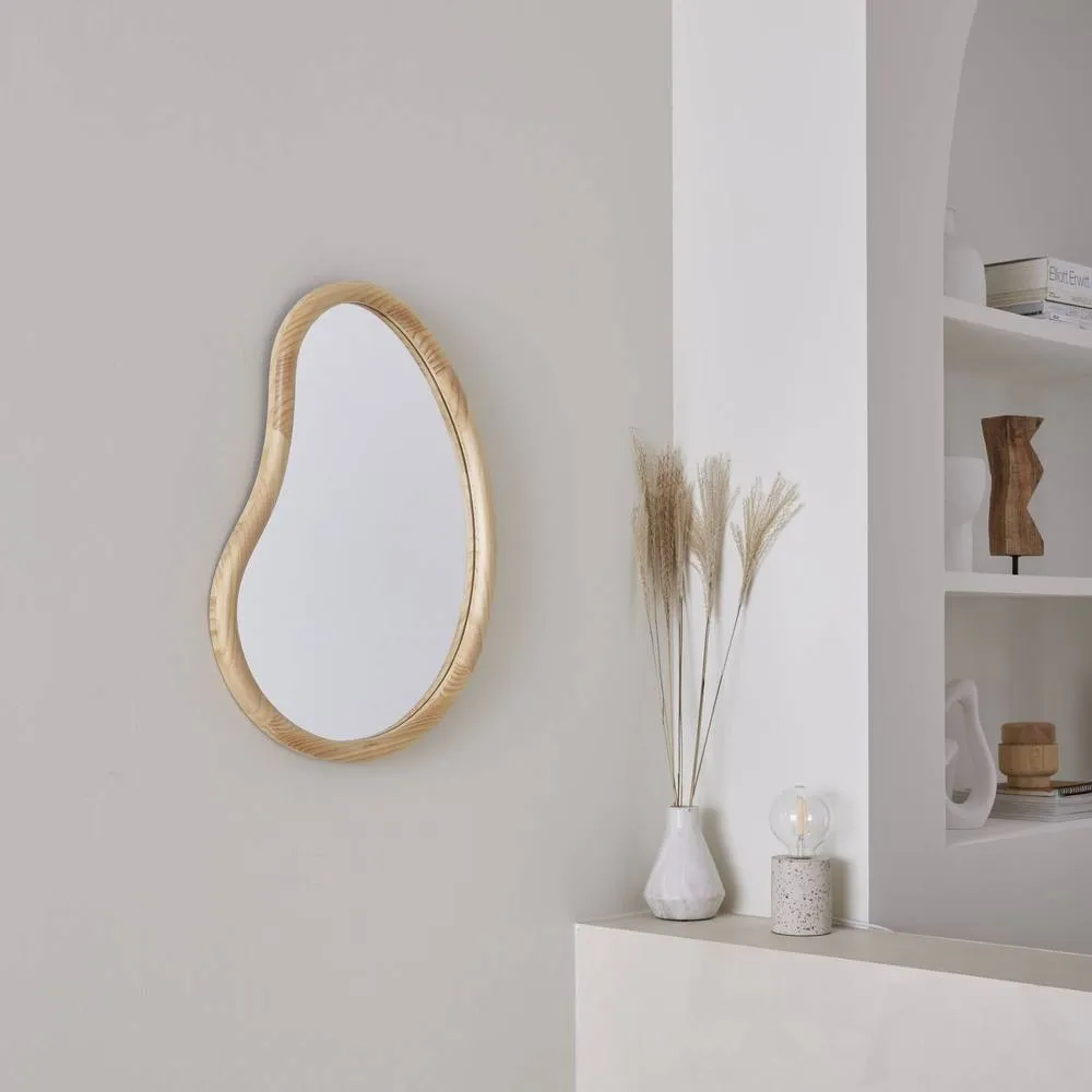 sweeek 65cm wooden mirror in Beige 3