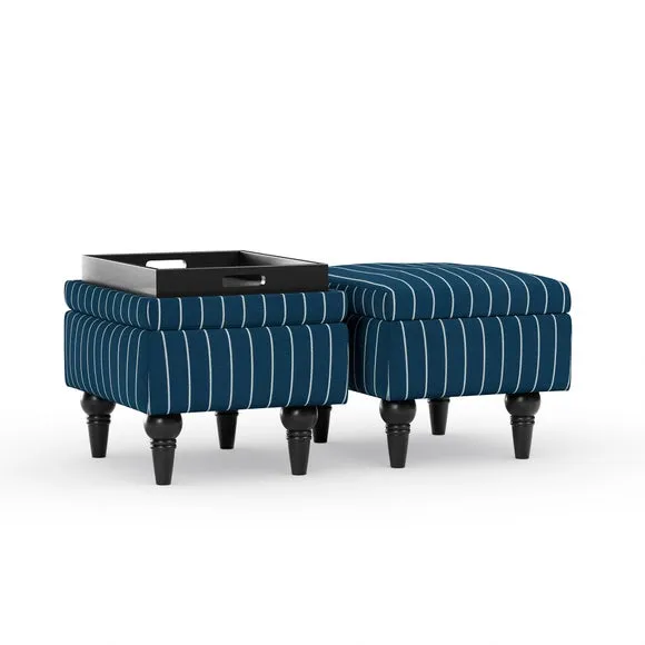 Charnwood Pinstripe Storage Footstool 6