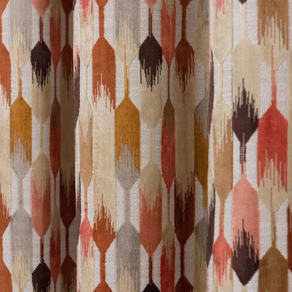 Kelso Cut Velvet Eyelet Curtains 3