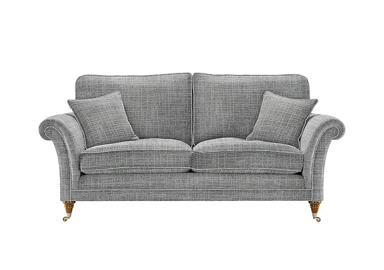 Burghley Large 2 Seater Fabric Sofa - Dash Stone - Sofas and Armchairs - In Time for Christmas