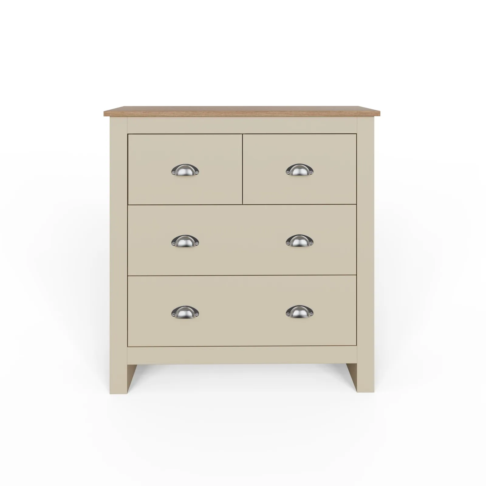 GFW Lancaster 2+2 Drawer Chest in Cream 4