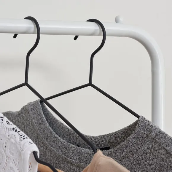 White Metal Clothes Rail 2