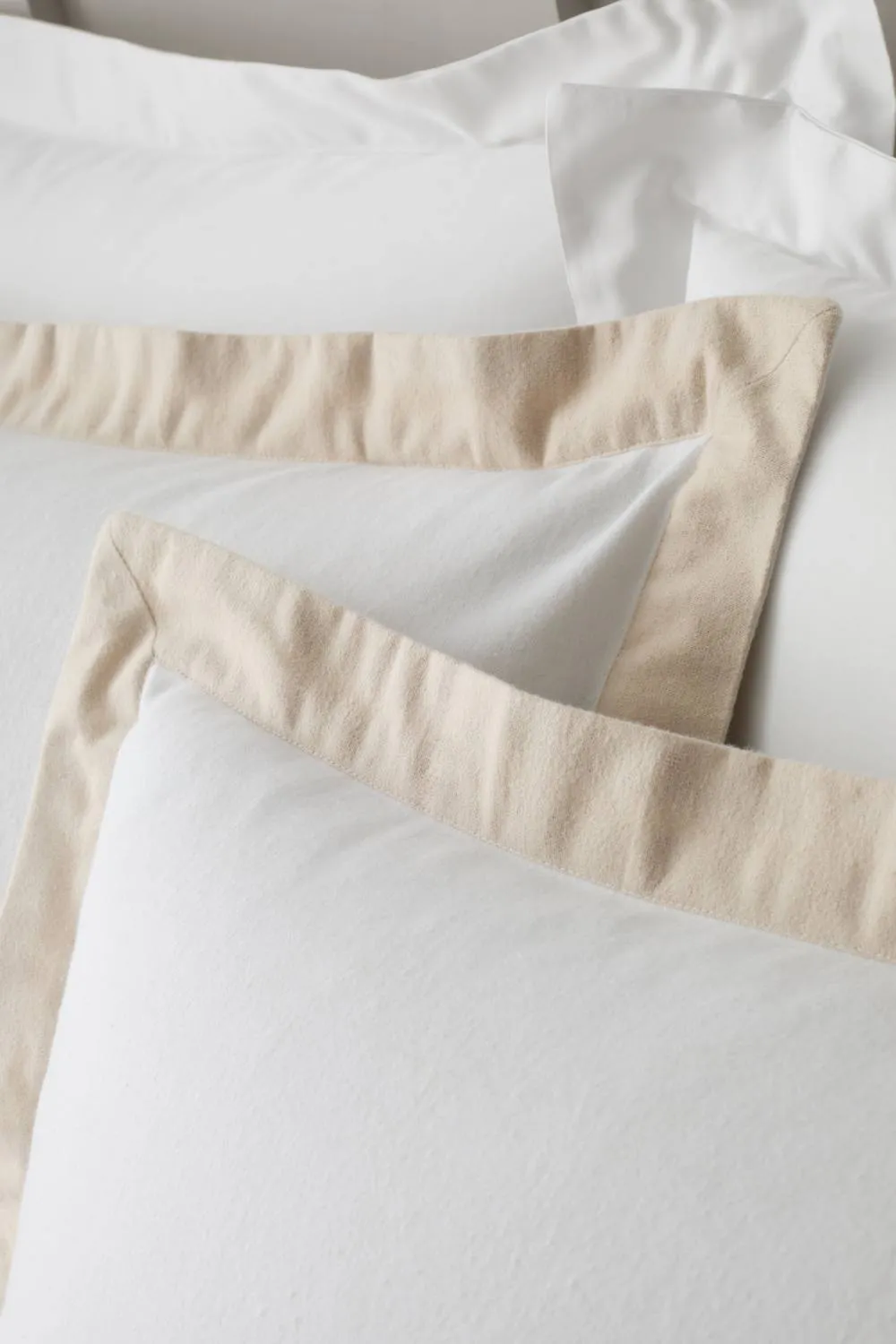 Bianca 'Brushed Tailored' Cotton Duvet Cover Set in Natural 3