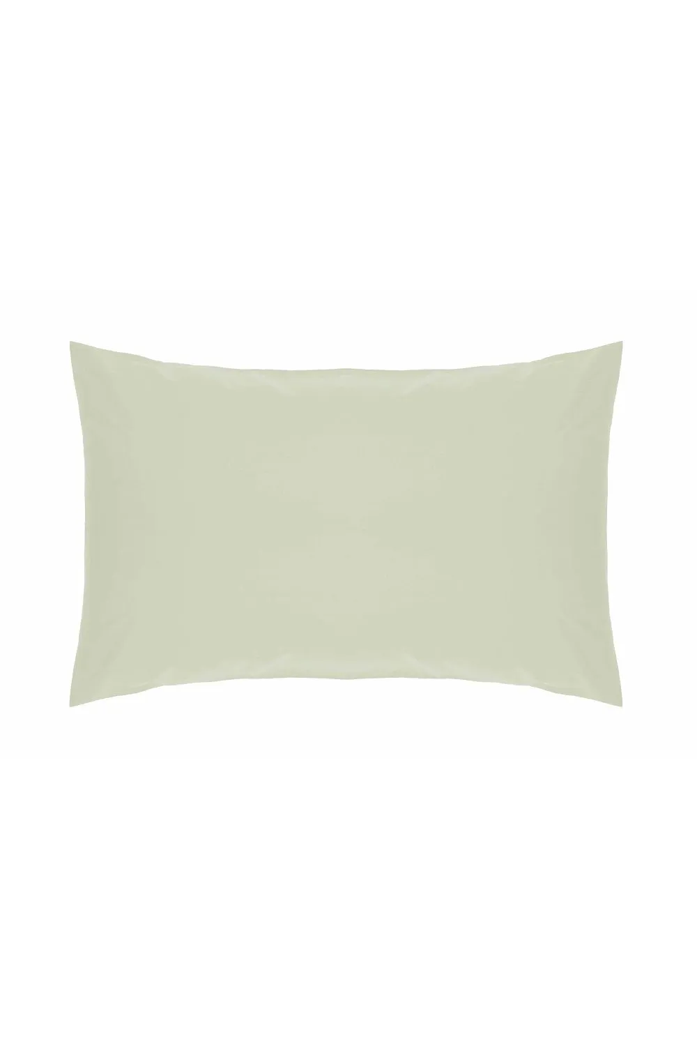 Belledorm Easy Care 200 Thread Count Cotton Polyester Percale Housewife Pillowcase in Pale Green 1