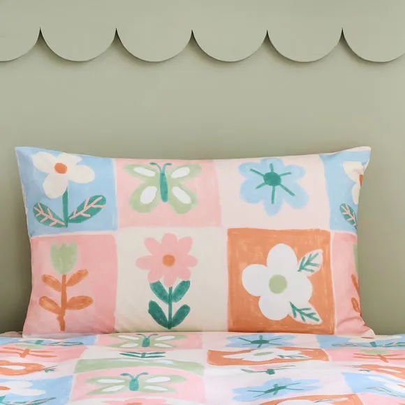 Patchwork Floral Polycotton Duvet Cover & Pillowcase Set 2