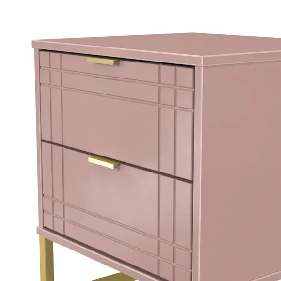 Harborne 2 Drawer Bedside Table 5