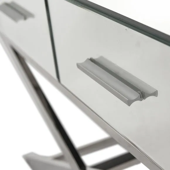 Pacific Rocco Mirrored Coffee Table, Silver 4