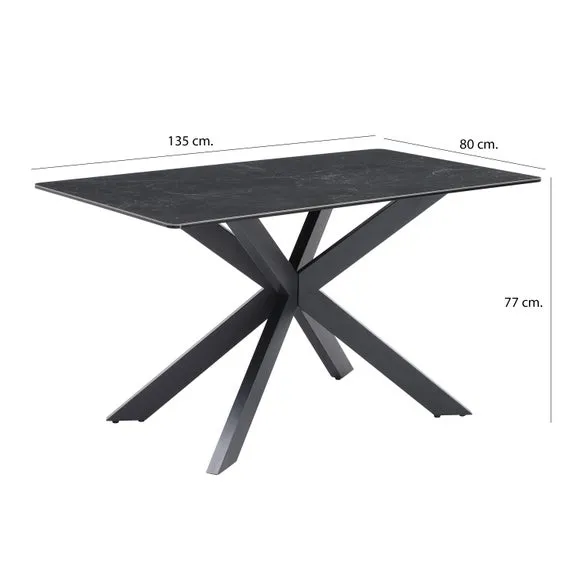 Indus Valley Athena 6 Seater Dining Table Corner Bench Set 5