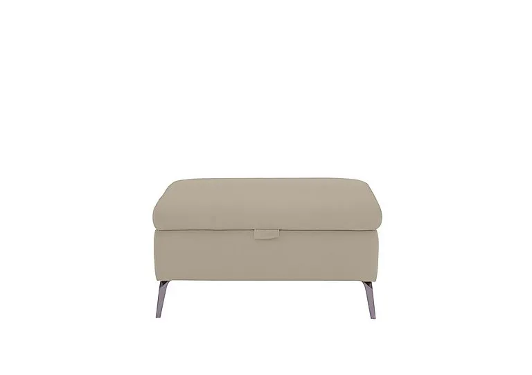 Jude Leather Storage Footstool