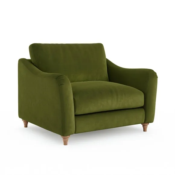 Hattie Matte Plush Velvet Snuggle Sofa 6