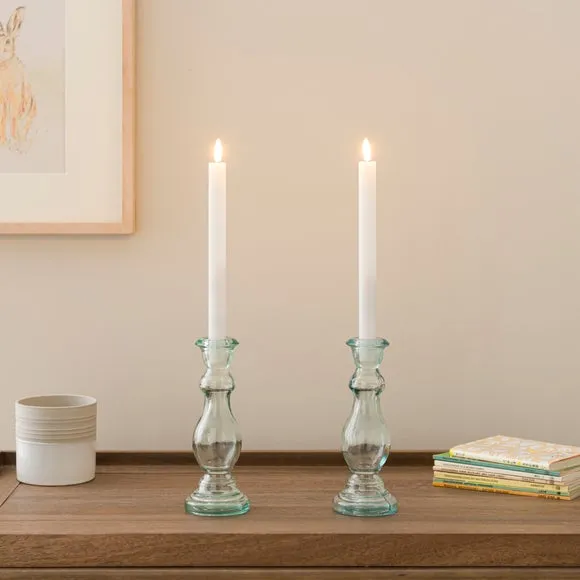 Set of 2 LED Taper Candles