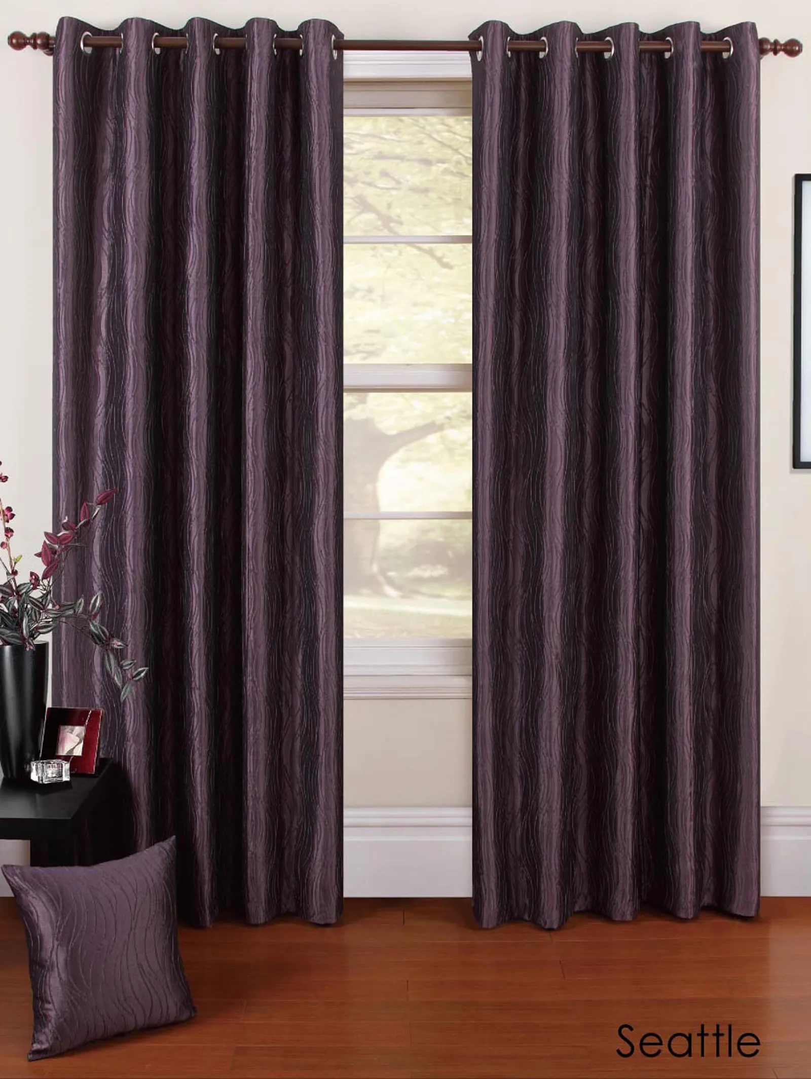Rapport Home Seattle Cushion Cover (45x45 cm) in Aubergine 1