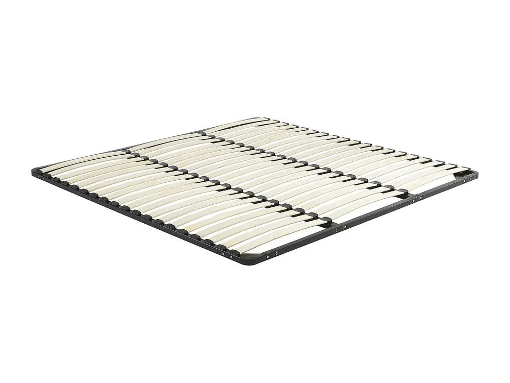 Vente-unique Slatted Bed Base Frame 200 X 200 Cm - 3X19 Slats - Without Legs in Black 3