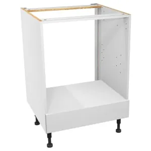 Wickes Madison Matt White Built Under Oven Unit - 600mm