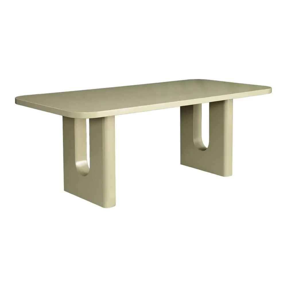 sweeek Matte finish dining table seats 8 in Green 2