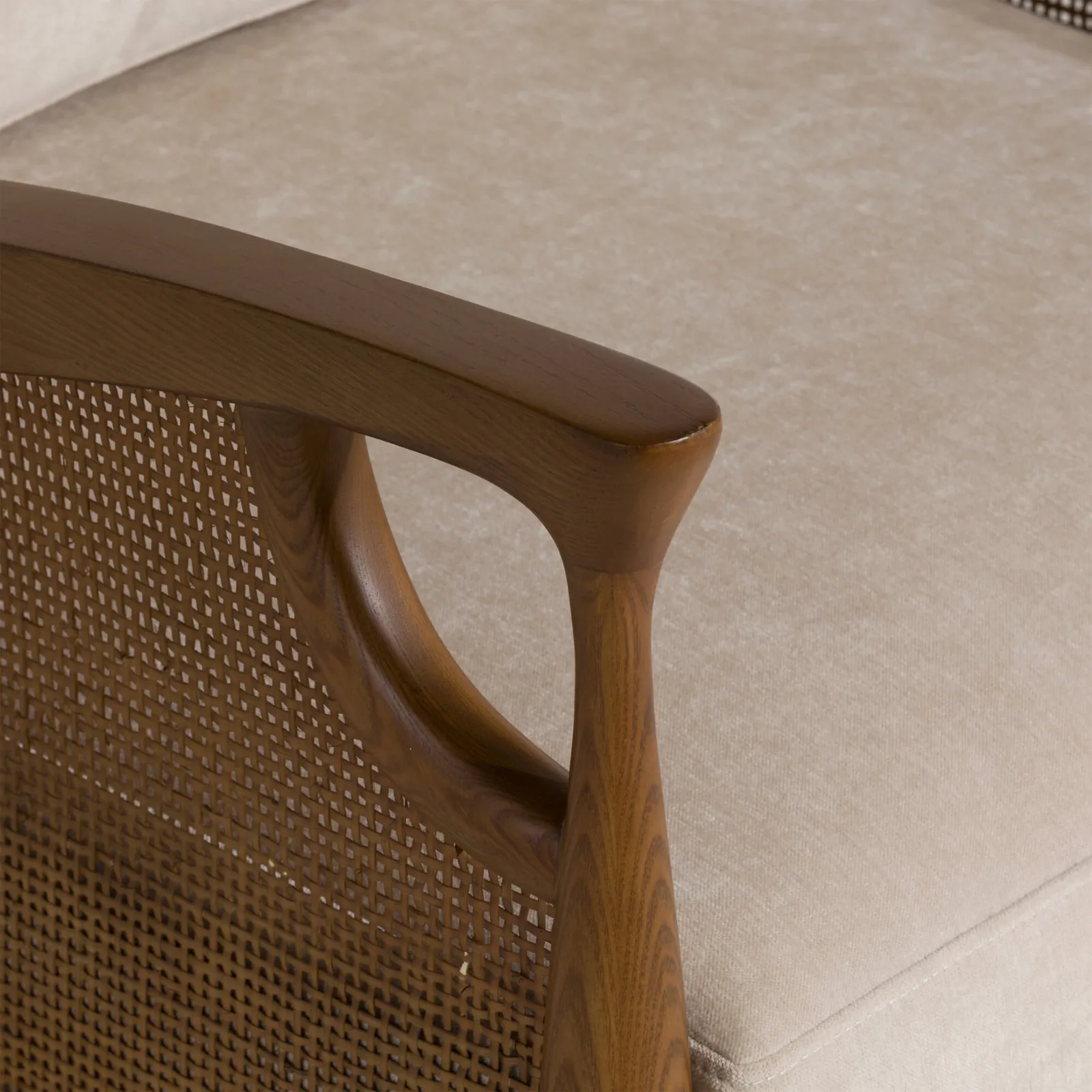 Ambrosio Accent Armchair, Neutral Fabric | Barker & Stonehouse 5