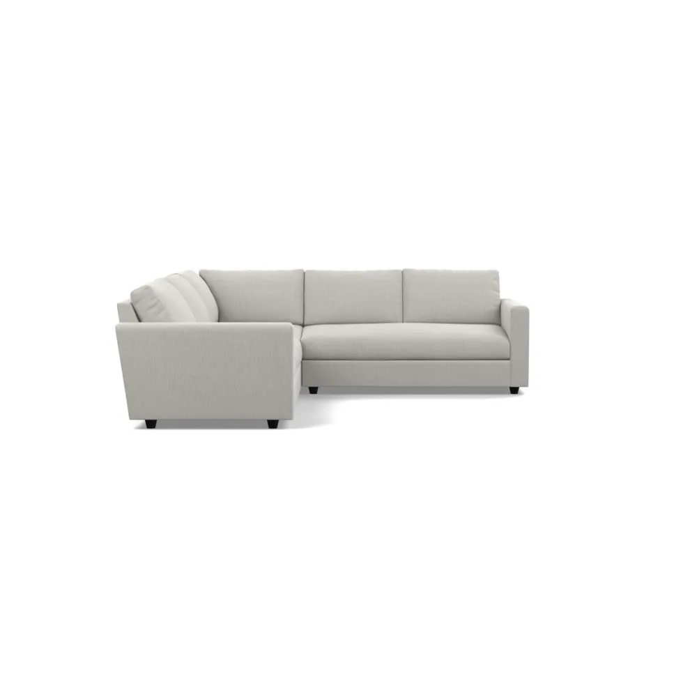 Heal's Nimbus II Large Corner Sofa Smart Linen Mix Silver