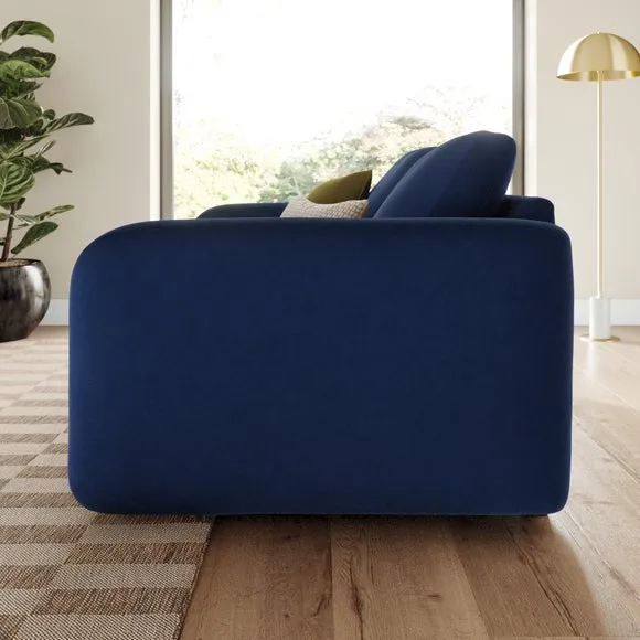 Luca Matte Soft Velvet 2 Seater Sofa 2