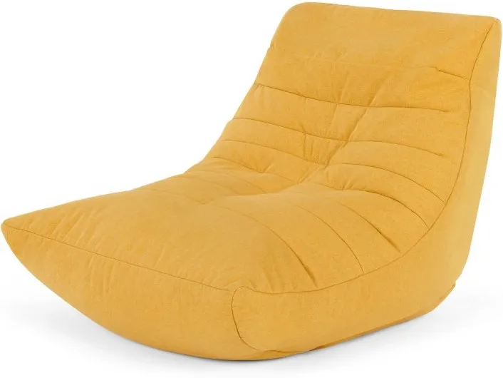 Audrie Bean Bag Chair, Yolk Yellow