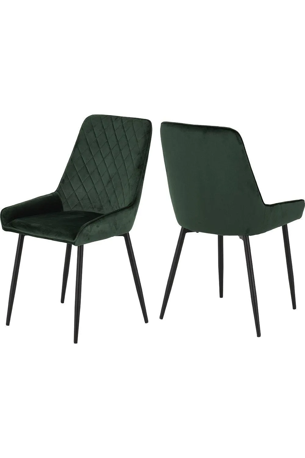 Seconique Hamilton Medium Dining Set with Avery Chairs in Green 4