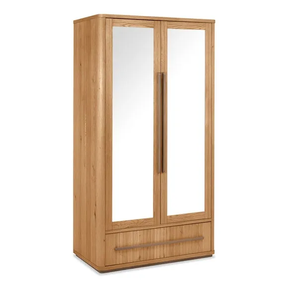 Bentley Designs Vega Knotty Oak Double Wardrobe 2