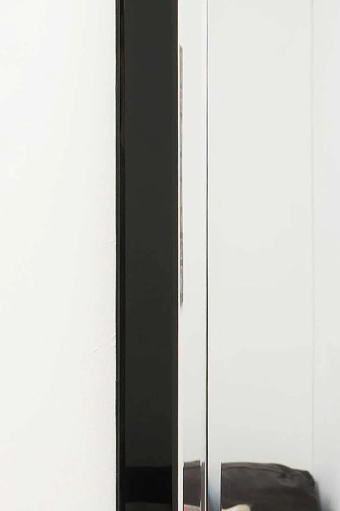 MirrorOutlet Aston Black All Glass Wall Mirror 120 x 40 CM 4