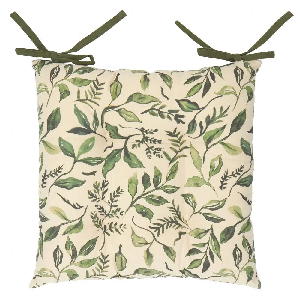 Wylder Herb Garden 2 Pack 100% Slub Cotton Seat Pads 2