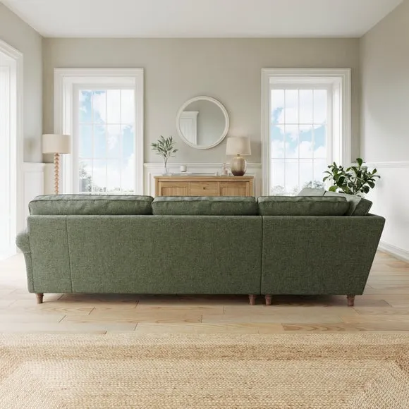Flori Chenille Soft Texture Corner Sofa 2