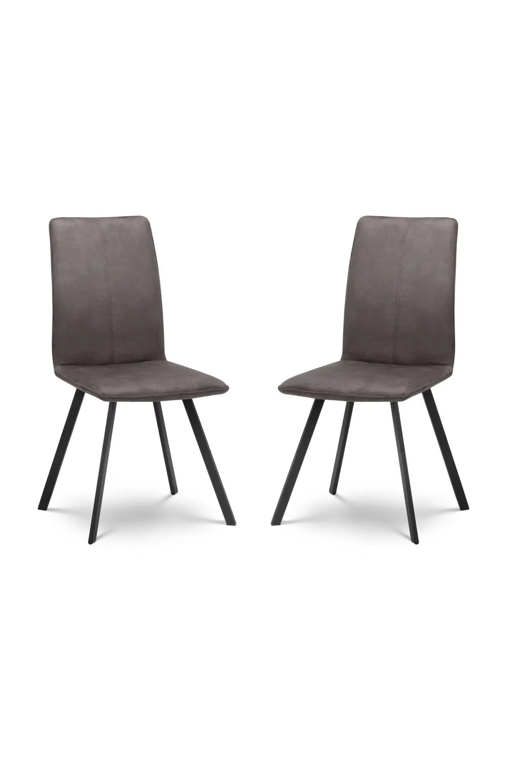Julian Bowen Monroe Upholstered Dining Chair (Set of 2) in Dark Grey 5