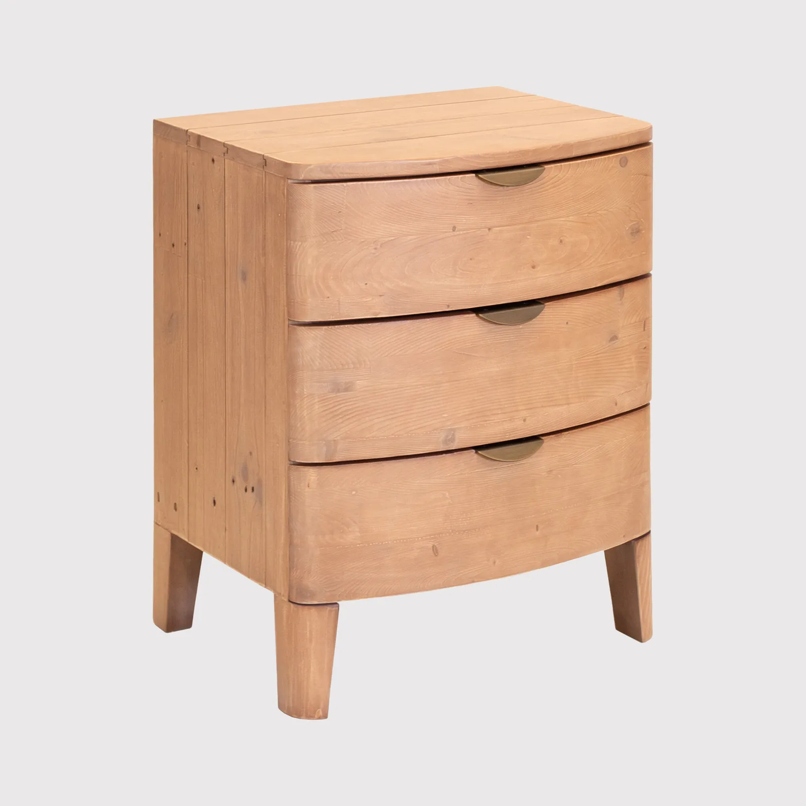 Halstatt 3Drw Wide Bedside Table, Pine Wood | Barker & Stonehouse 2