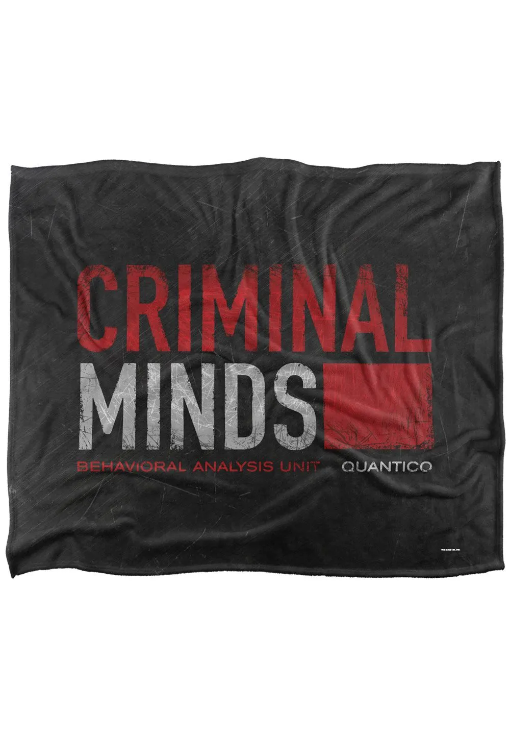 ViacomCBS/Nickelodeon Criminal Minds Logo Silky Touch Super Soft Throw Blanket 152 X 127 cm in White