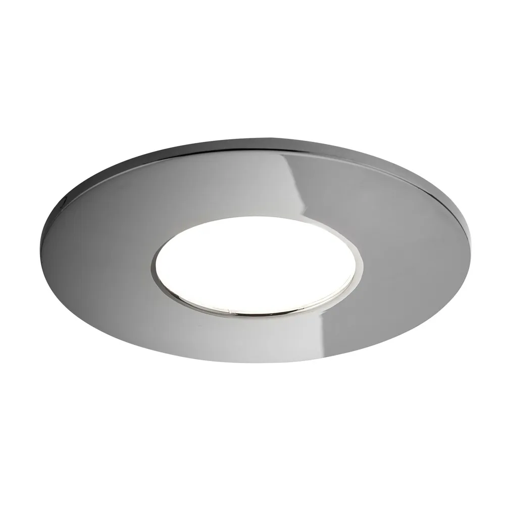 Nate Fixed Fire Rated LED IP65 Downlight, Black Chrome 1
