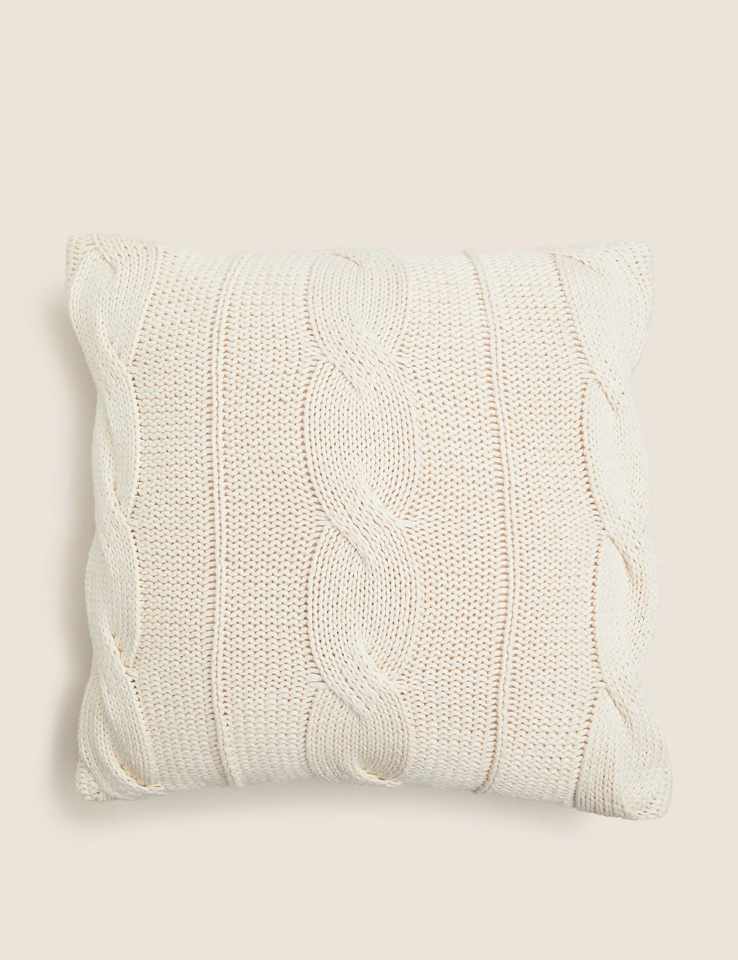 M&S Pure Cotton Cable Knit Cushion