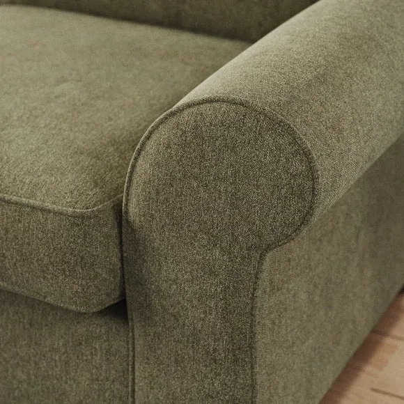 Flori Soft Chenille Corner Chaise Sofa 5
