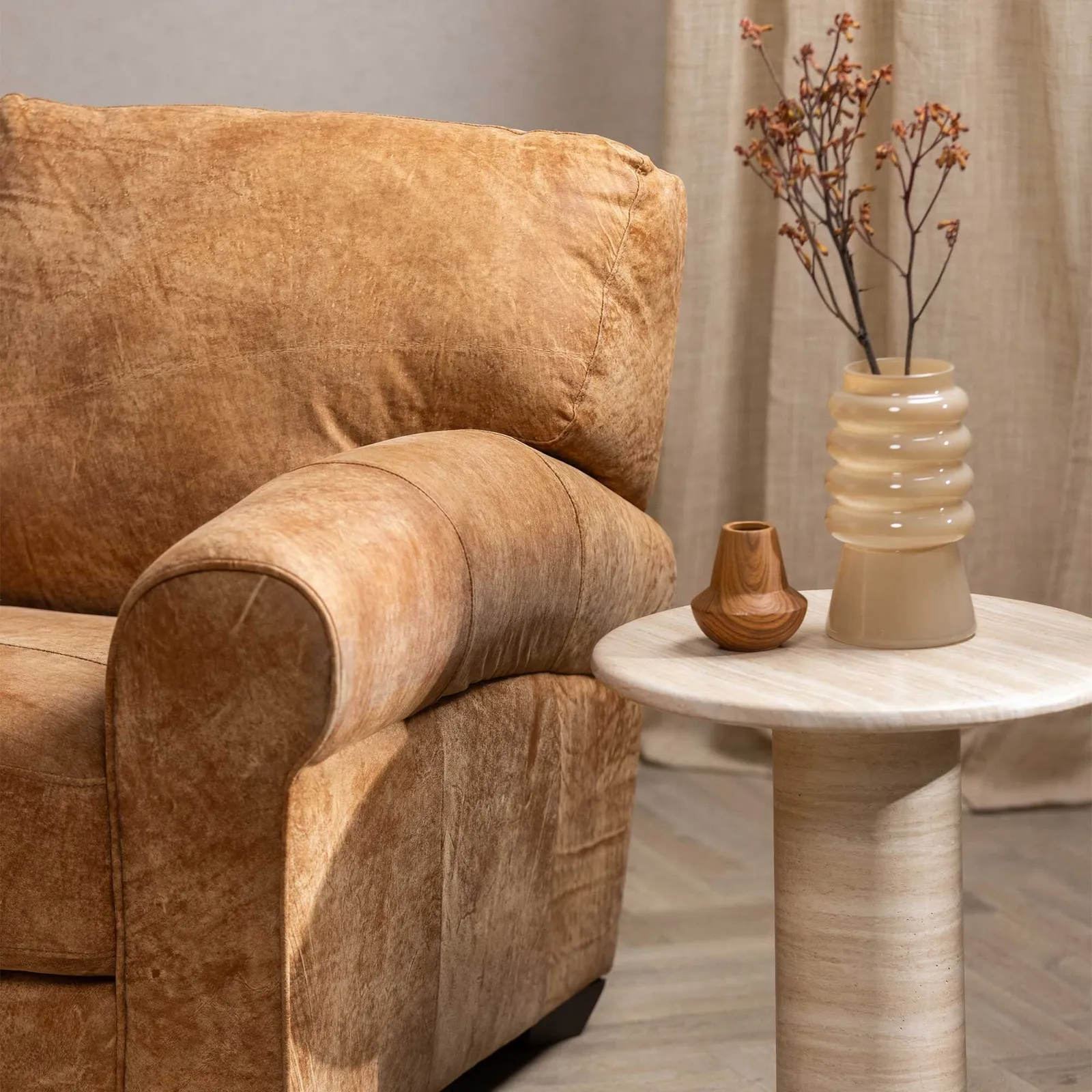 Houston Medium Corner Lhf Chaise Corner Sofa, Brown Leather | Barker & Stonehouse 4