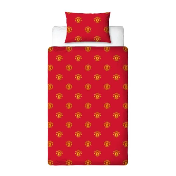 Manchester United Reversible Polycotton Duvet Cover & Pillowcase Set 2