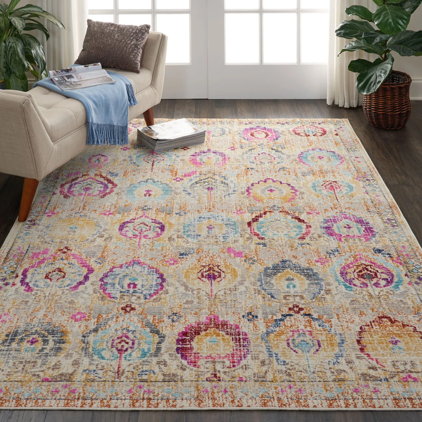 Vintage Kashan 4 Rug 1