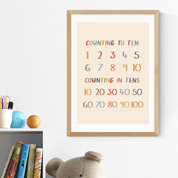 East End Prints Colourful Counting to Ten Print 1