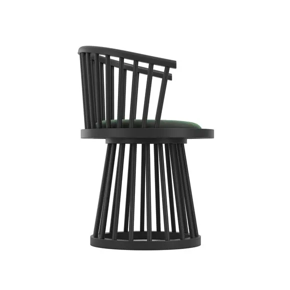 Return - LPD Lina Dining Chair, Green Velvet 4