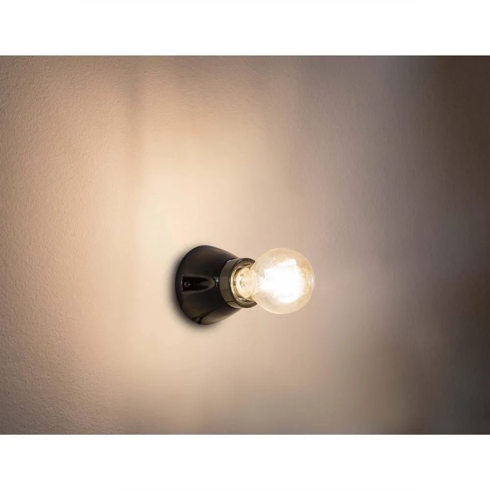Netlighting Kera Globe Wall Lamp Black 1 Light E27 2
