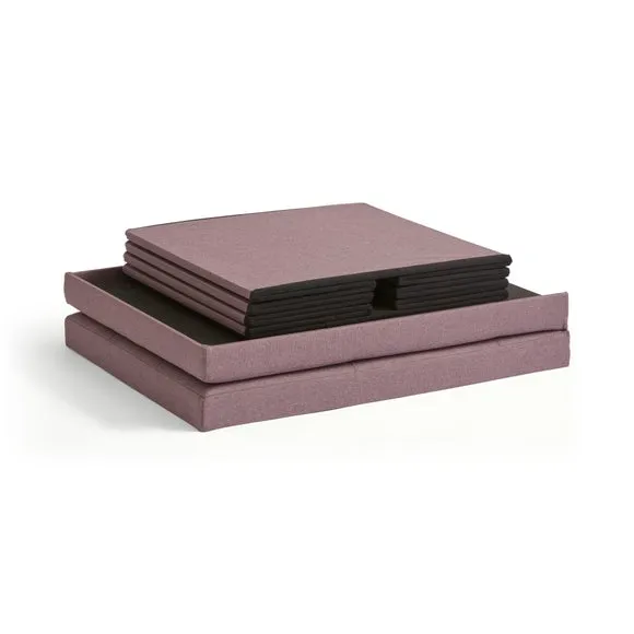 Faux Linen Bed Ottoman 4