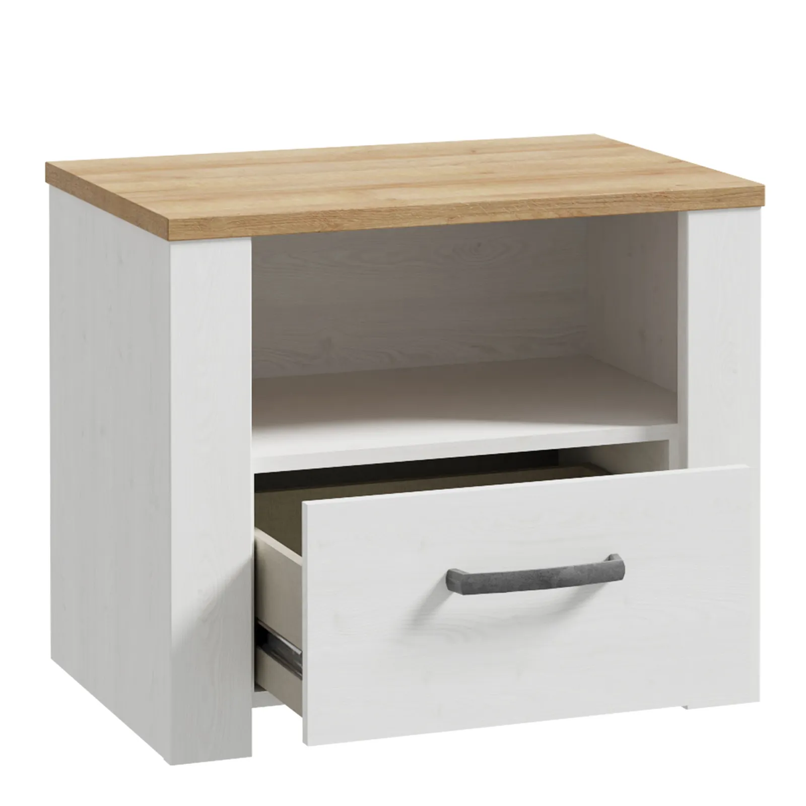 Furniture To Go Bohol 1 Drawer Bedside I n Navy Oak 3