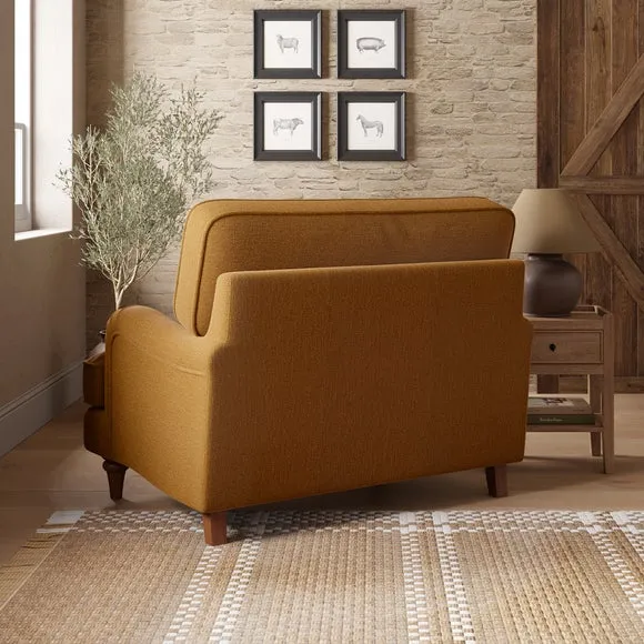 Beatrice II Soft Tonal Chenille Snuggle Chair 2